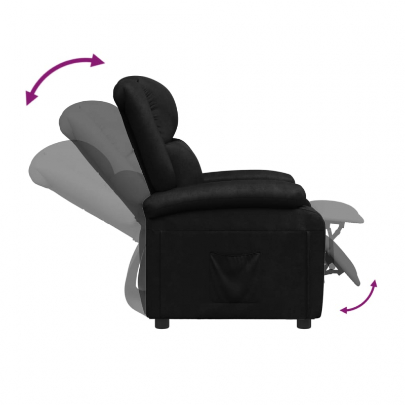 Relaxsessel Schwarz Kunstleder