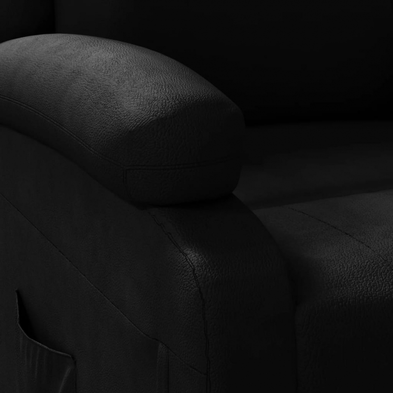 Relaxsessel Schwarz Kunstleder
