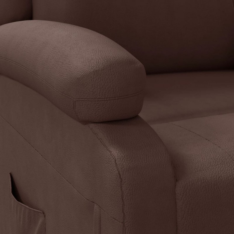 Relaxsessel Braun Kunstleder