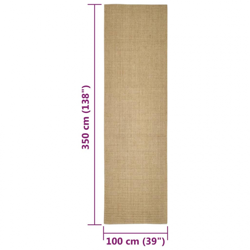 Teppich Natur Sisal 100x350 cm