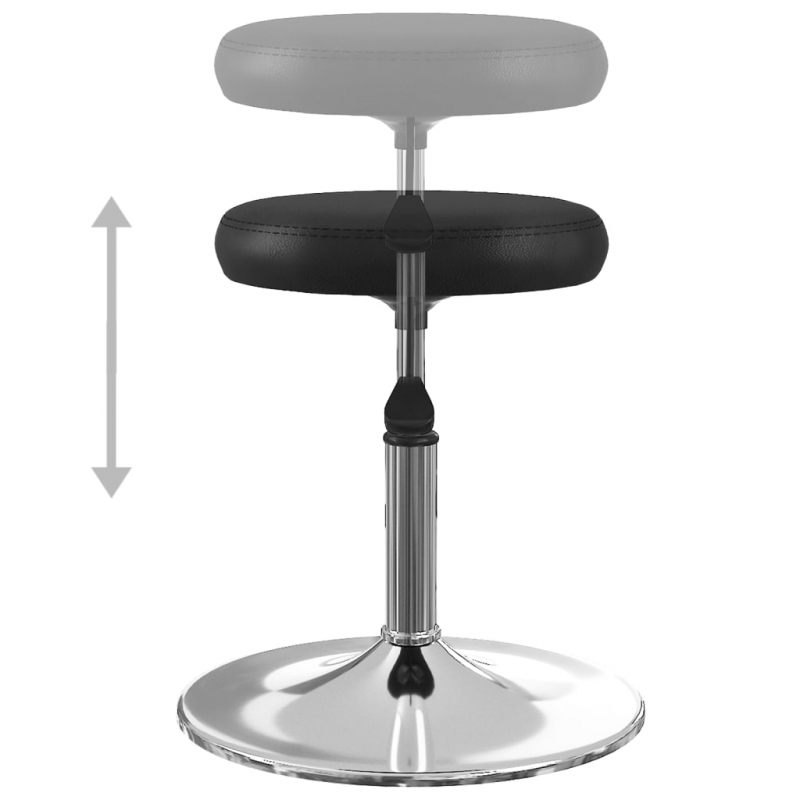 Esszimmerstühle 6 Stk. Schwarz Kunstleder