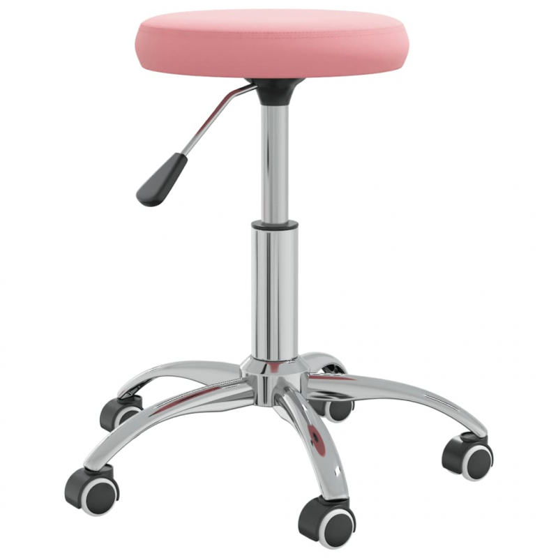 Massagehocker Samt Rosa