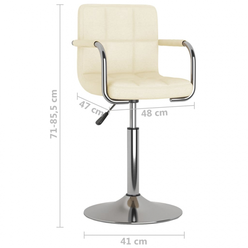 Esszimmerstuhl Creme Stoff