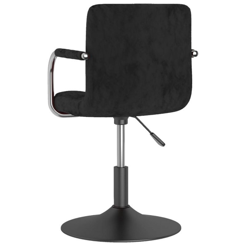 Esszimmerstuhl Schwarz Samt