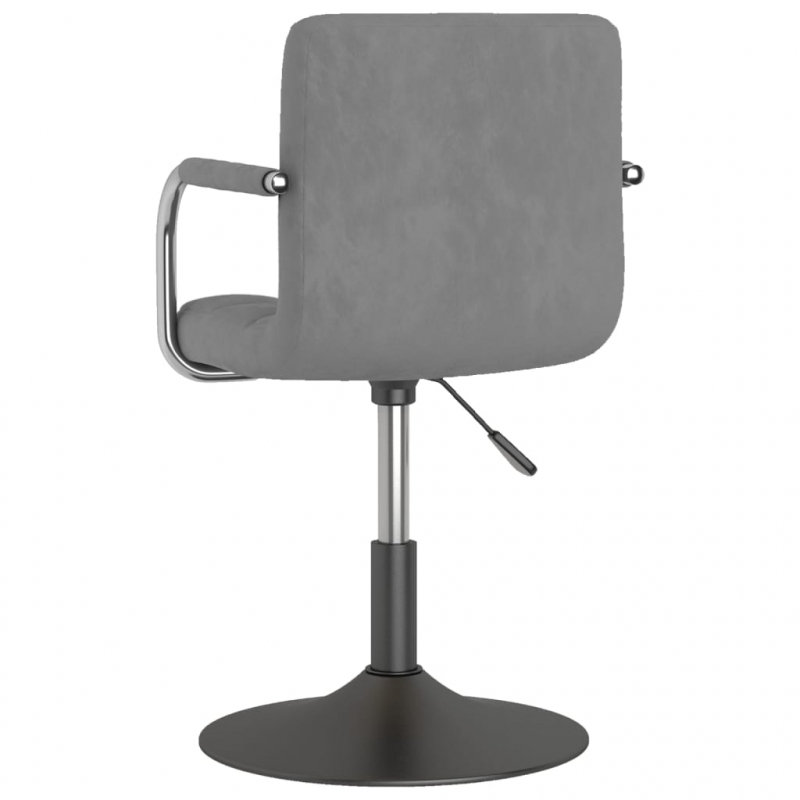 Esszimmerstuhl Hellgrau Samt