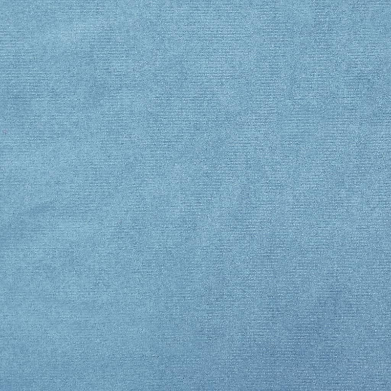 Runder Aufbewahrungshocker Hellblau Samt