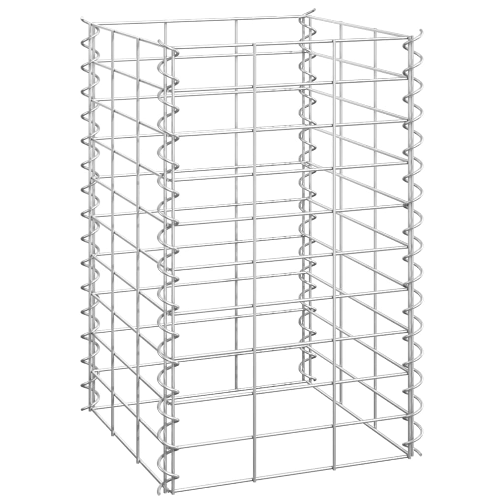 Gabionen-Hochbeete 3 Stk. 30x30x50 cm Eisen