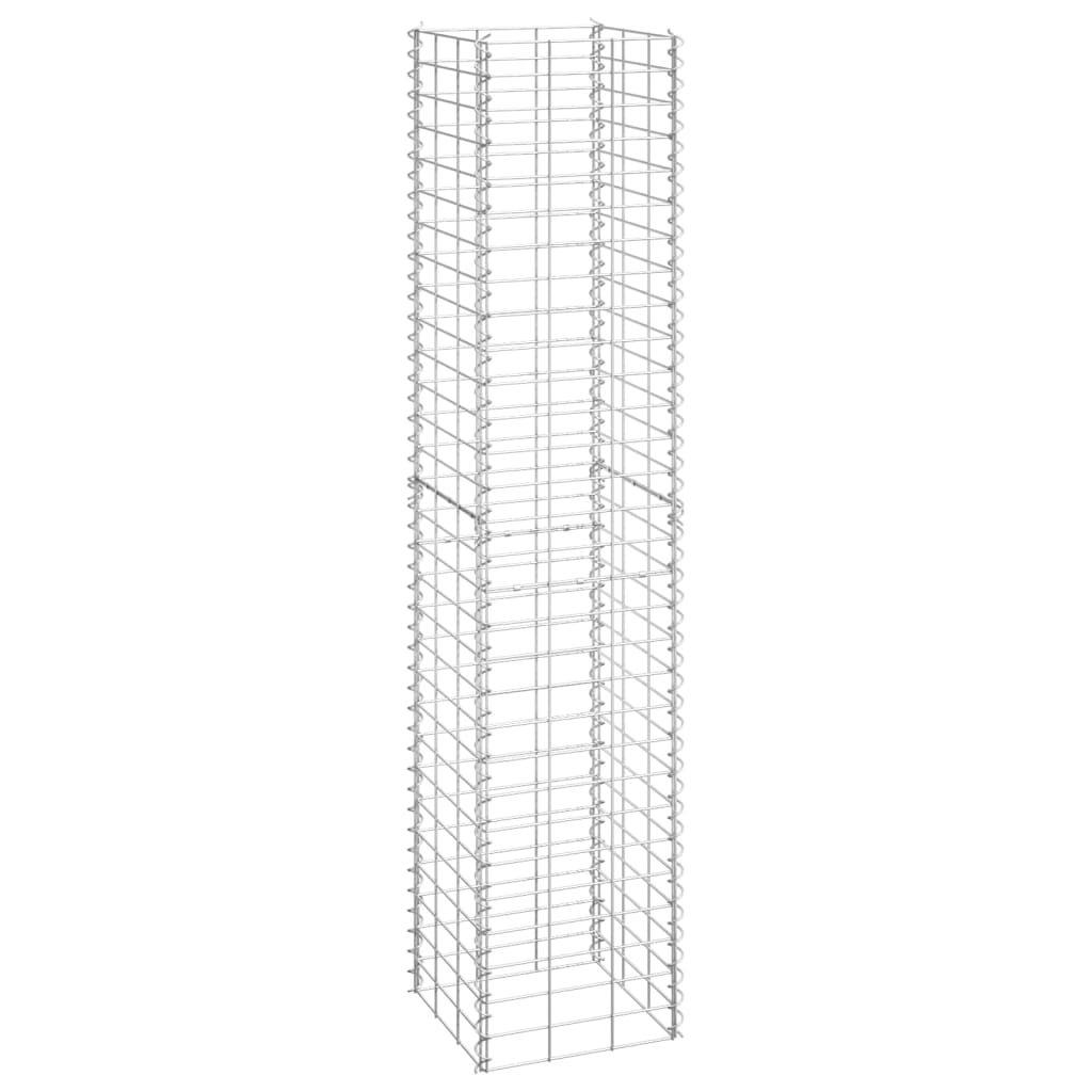 Gabionen-Hochbeete 3 Stk. 30x30x150 cm Eisen