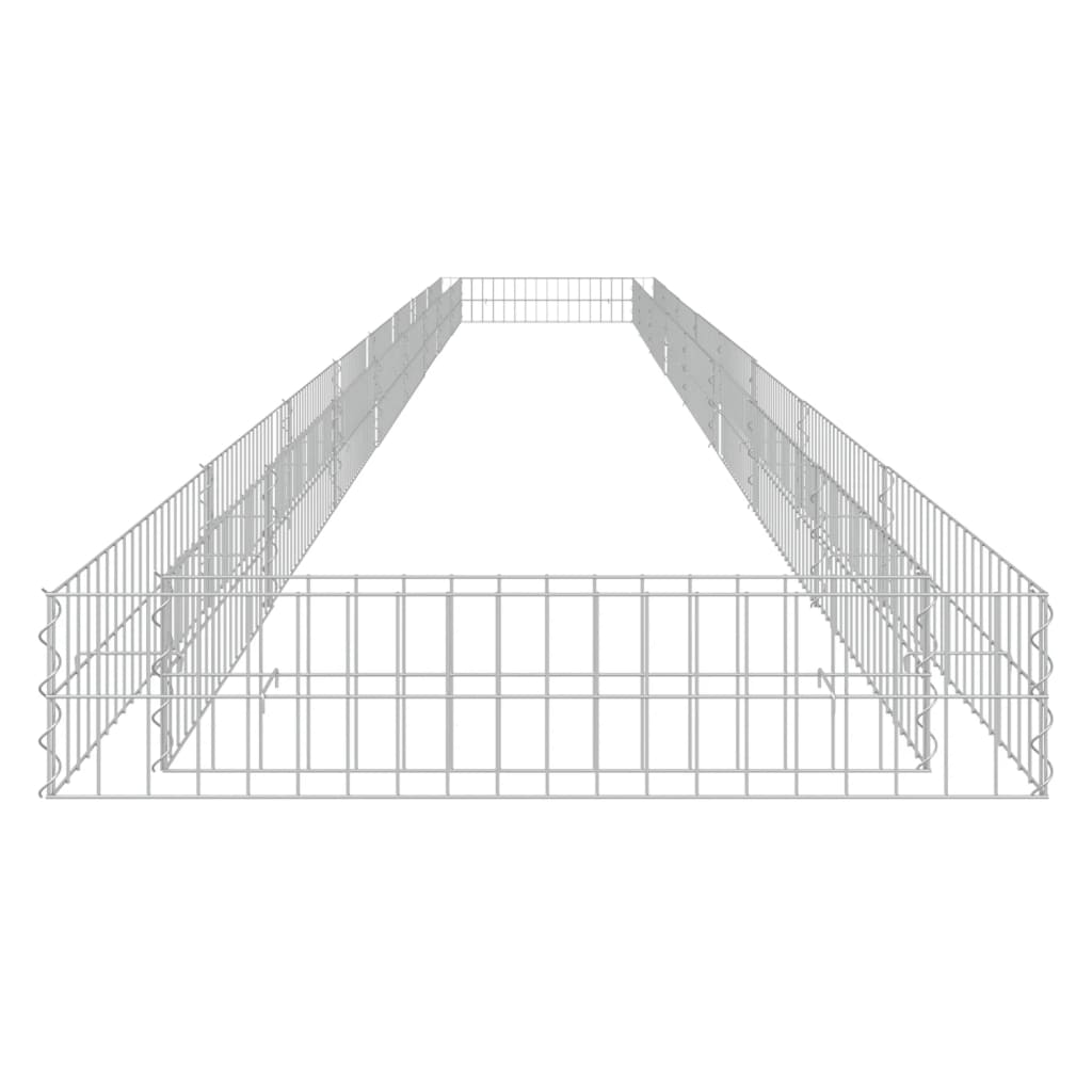 Gabionen-Hochbeet Verzinkter Stahl 800x100x20 cm