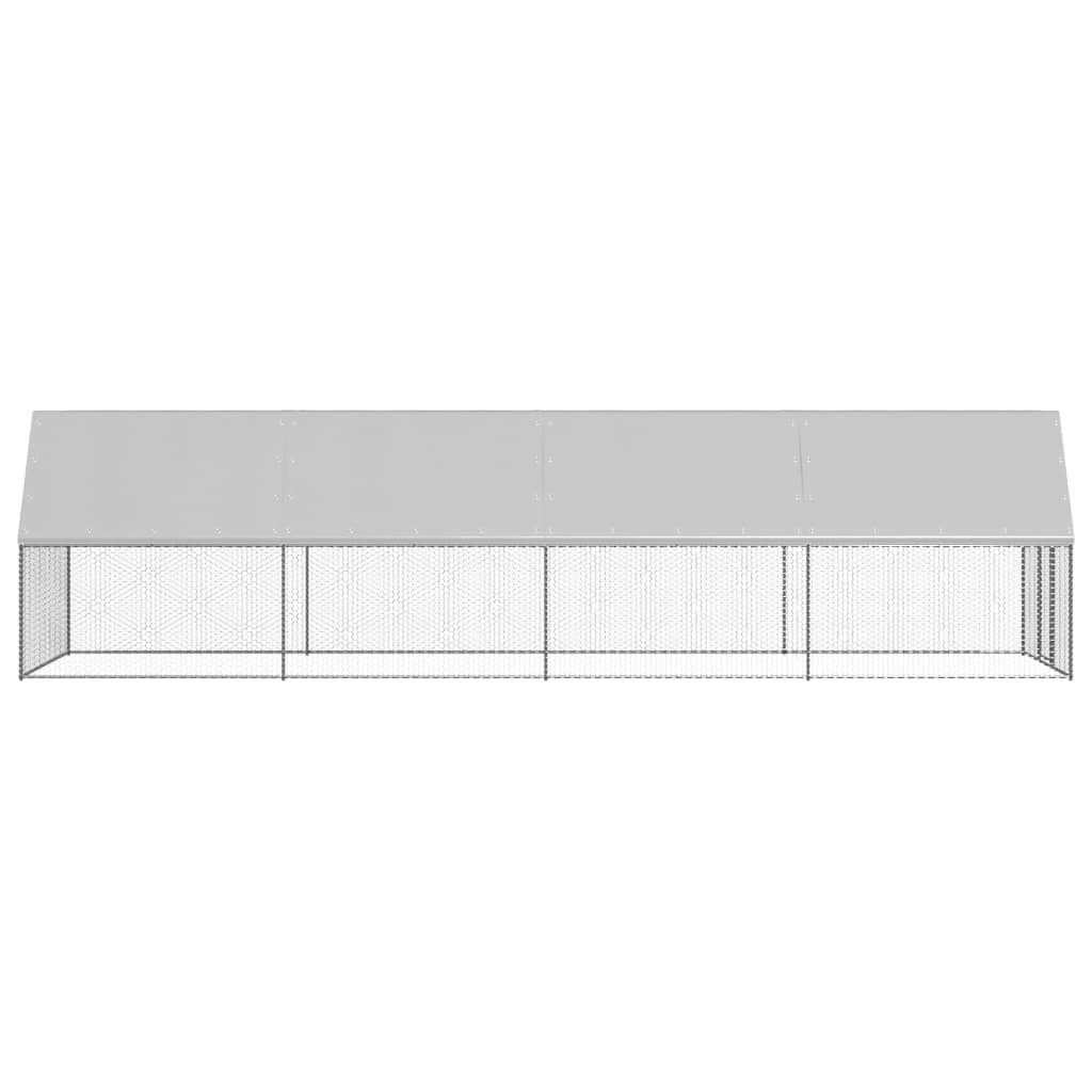 Outdoor-Hühnerkäfig 2x8x2 m Verzinkter Stahl