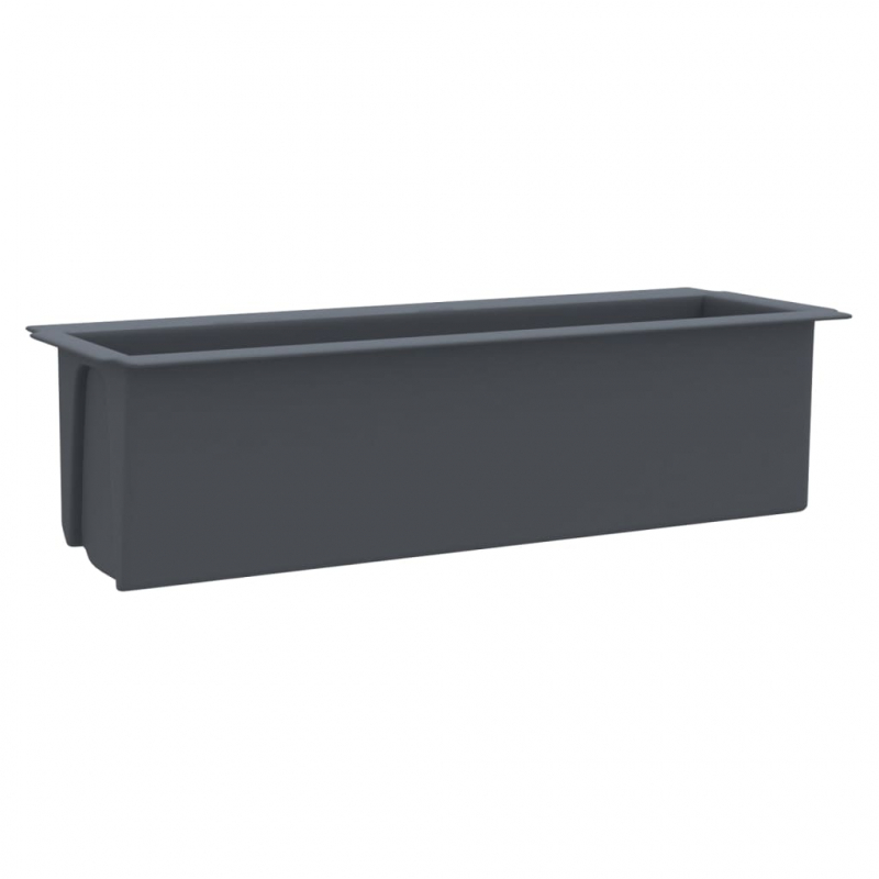Pflanzkasten für Europaletten 12 Stk. Grau 36x13,5x9,5 cm PP