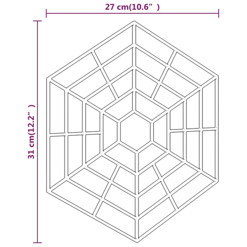 Teichgitter 40 Stk. Schwarz Polypropylen