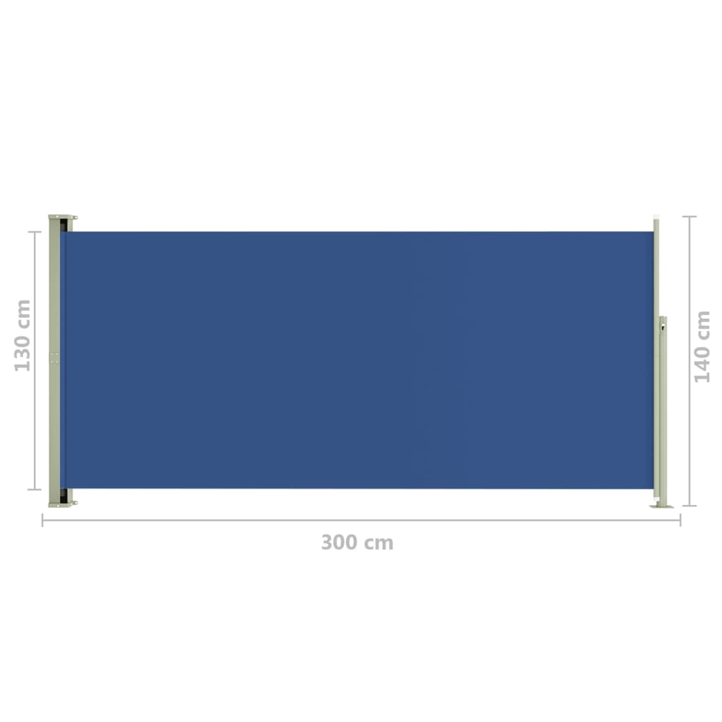 Seitenmarkise Ausziehbar 140x300 cm Blau
