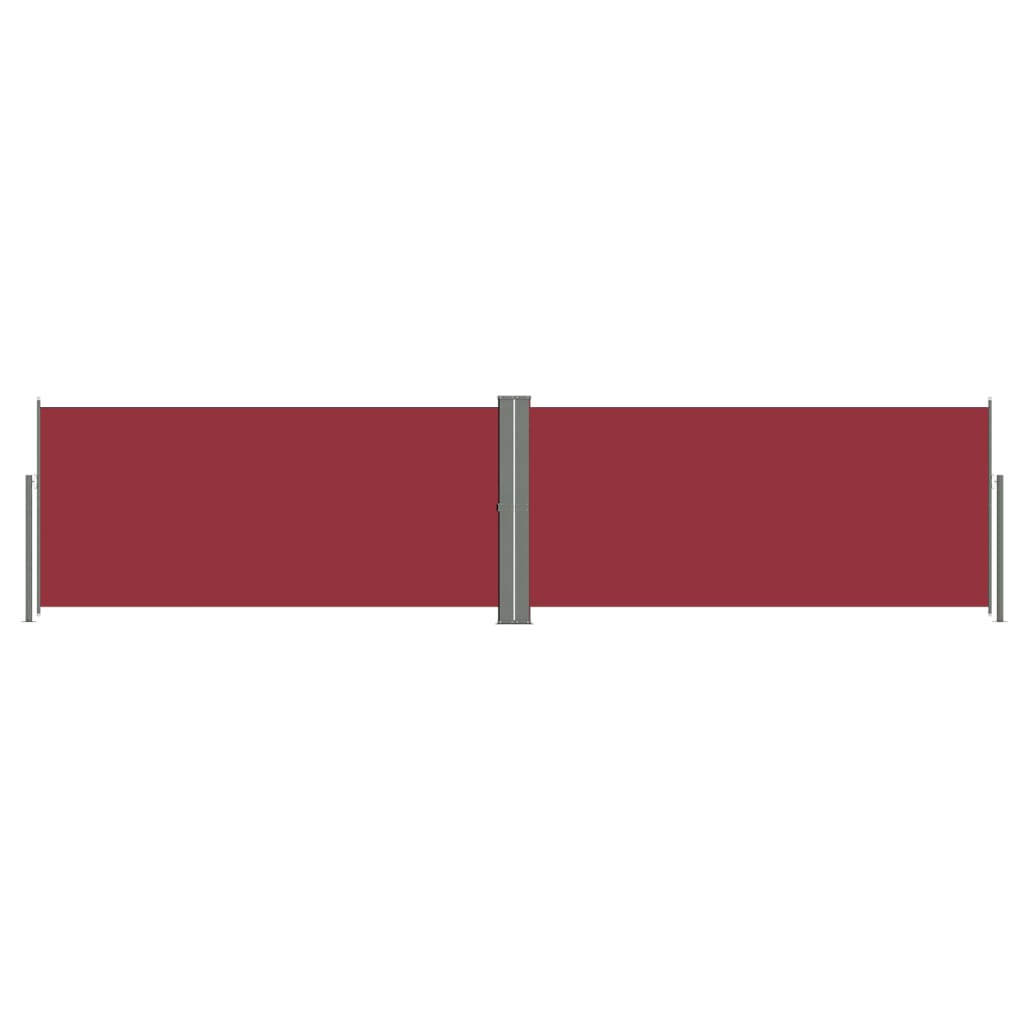 Seitenmarkise Ausziehbar Rot 140x600 cm