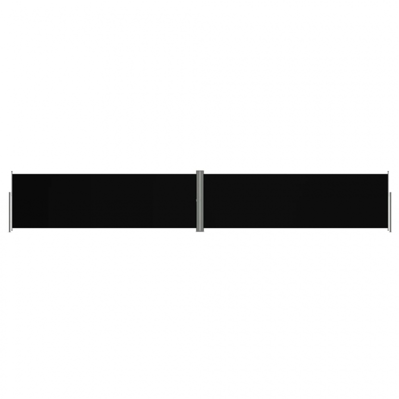 Seitenmarkise Ausziehbar Schwarz 160x1000 cm