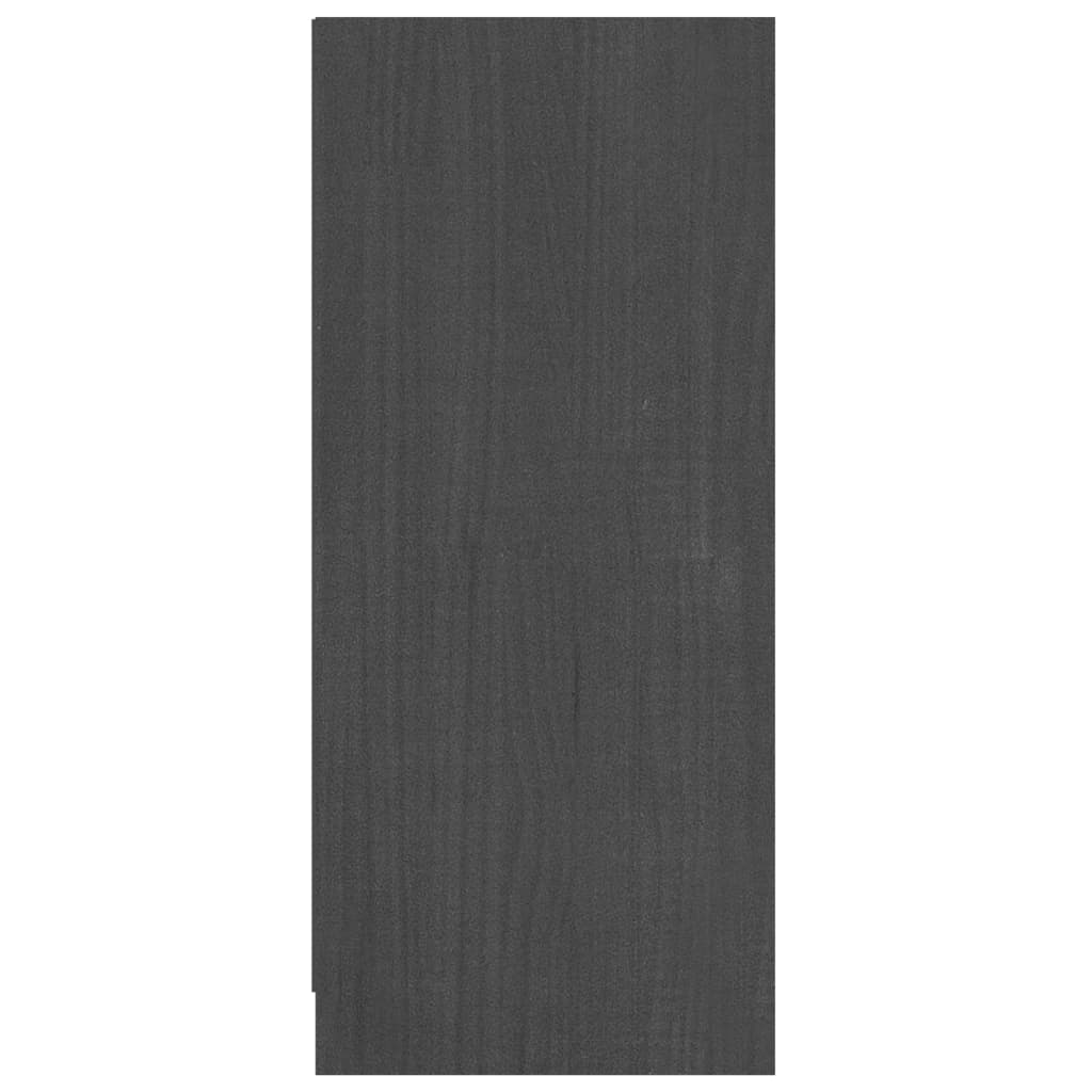 Sideboard Grau 70x33x76 cm Massivholz Kiefer