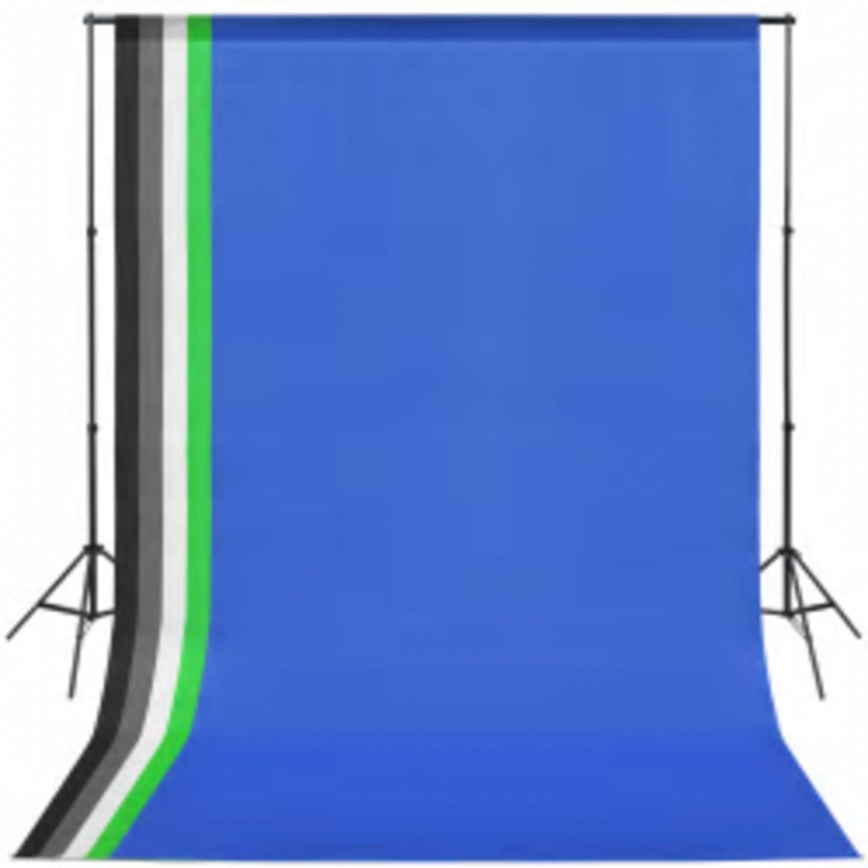 Fotostudio-Set mit Softbox und Hintergrund