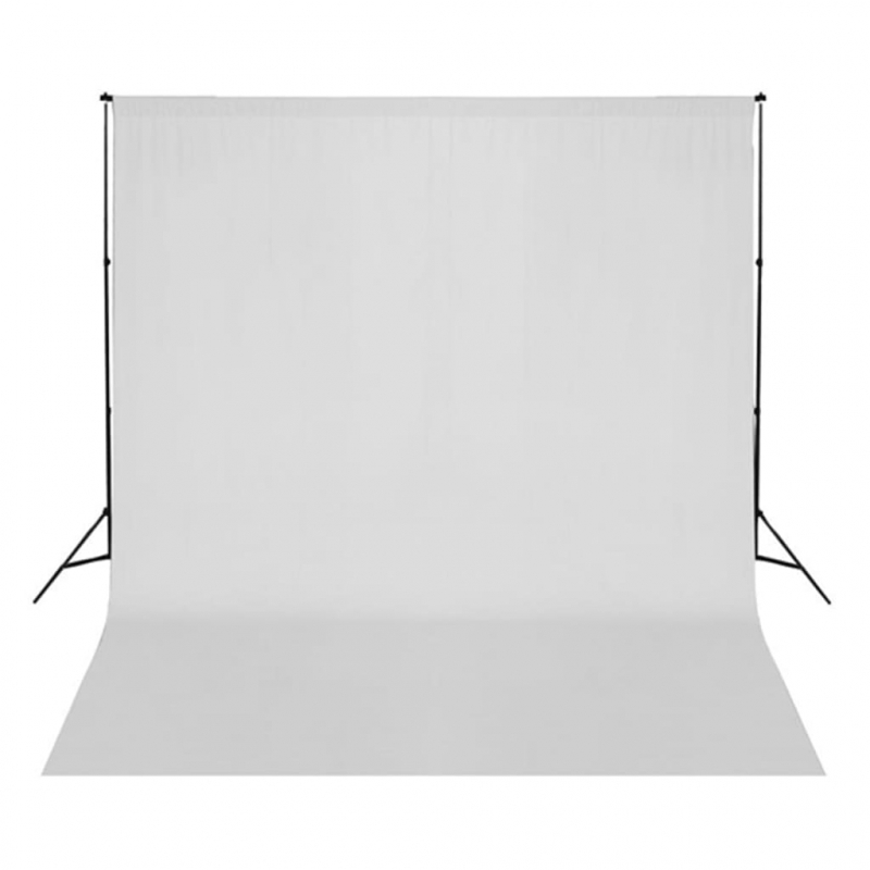 Fotostudio-Set mit Beleuchtung, Hintergrund und Reflektor