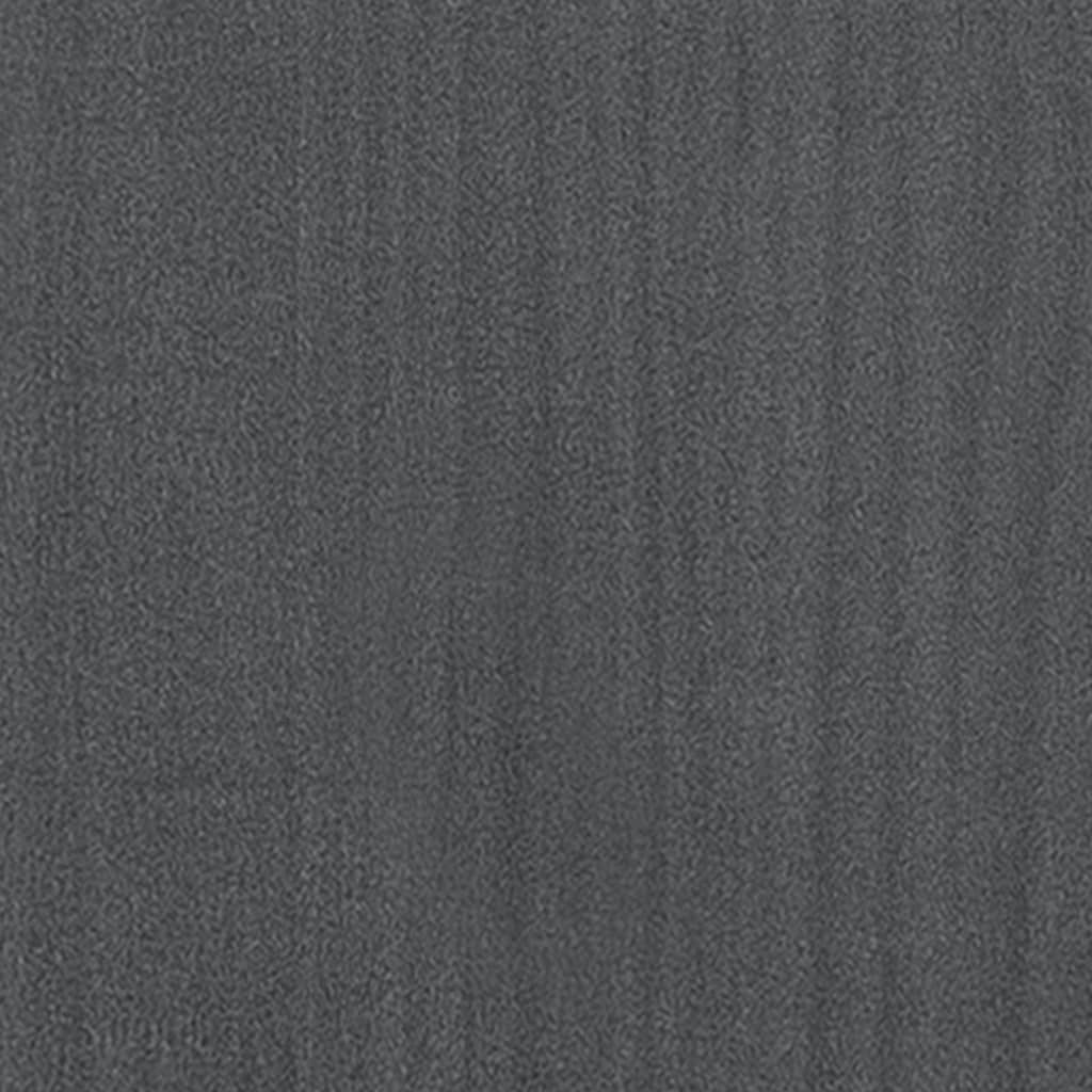 Pflanzkübel Grau 31x31x70 cm Massivholz Kiefer
