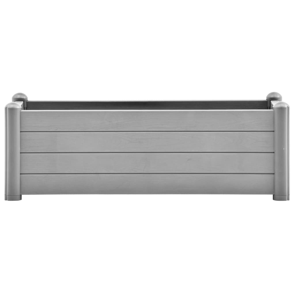 Garten-Hochbeet PP Steingrau 100x43x35 cm