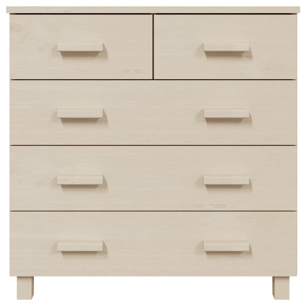 Sideboard HAMAR Honigbraun 79x40x80 cm Massivholz Kiefer