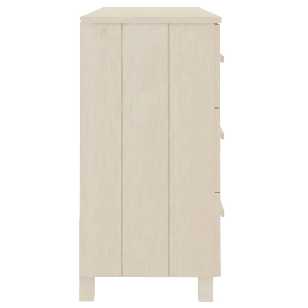 Sideboard HAMAR Honigbraun 113x40x80 cm Massivholz Kiefer