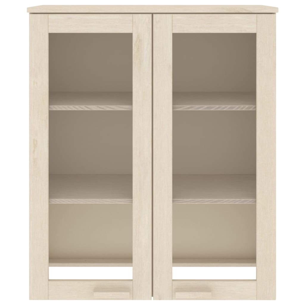 Highboard-Oberteil HAMAR Honigbraun 85x35x100 cm Massivholz