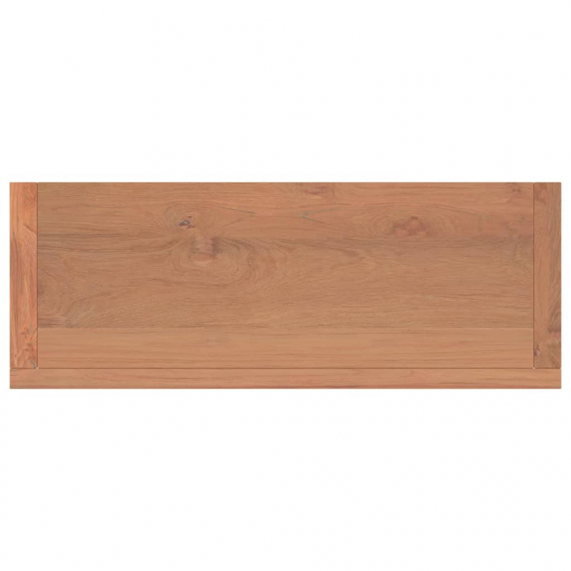 Wandregale 2 Stk. 40x15x4 cm Massivholz Teak