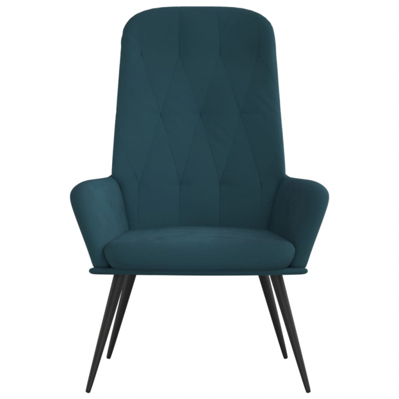 Relaxsessel Blau Samt