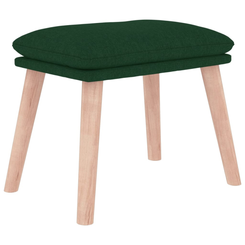 Fußhocker Dunkelgrün 45x29,5x35 cm Stoff