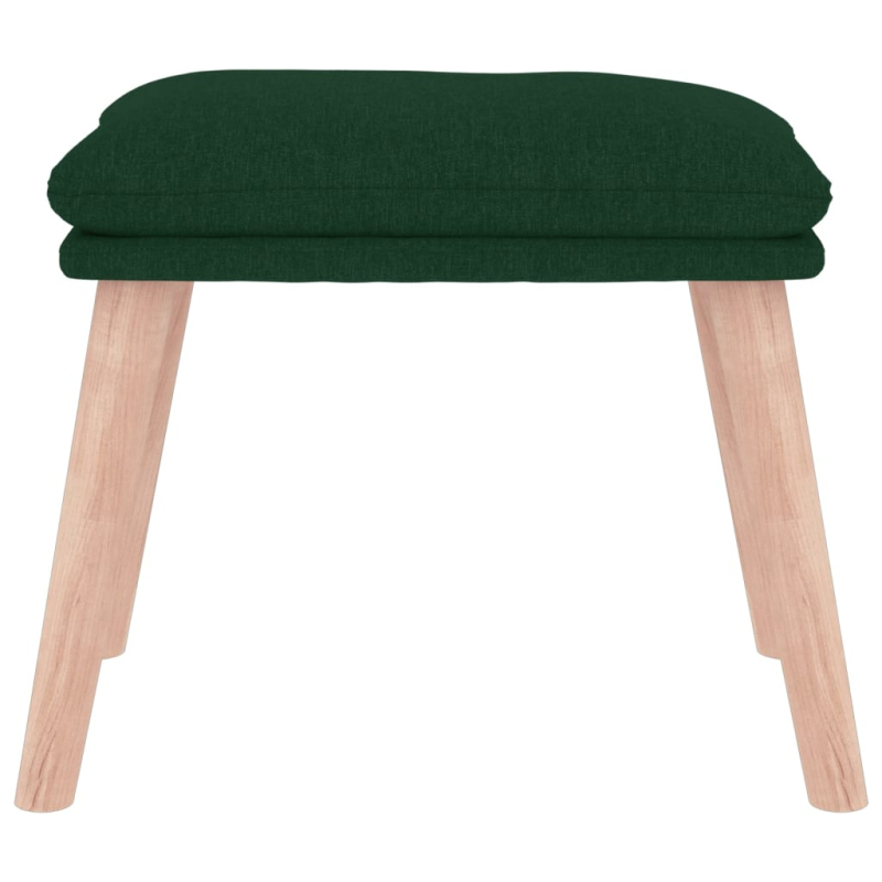 Fußhocker Dunkelgrün 45x29,5x35 cm Stoff