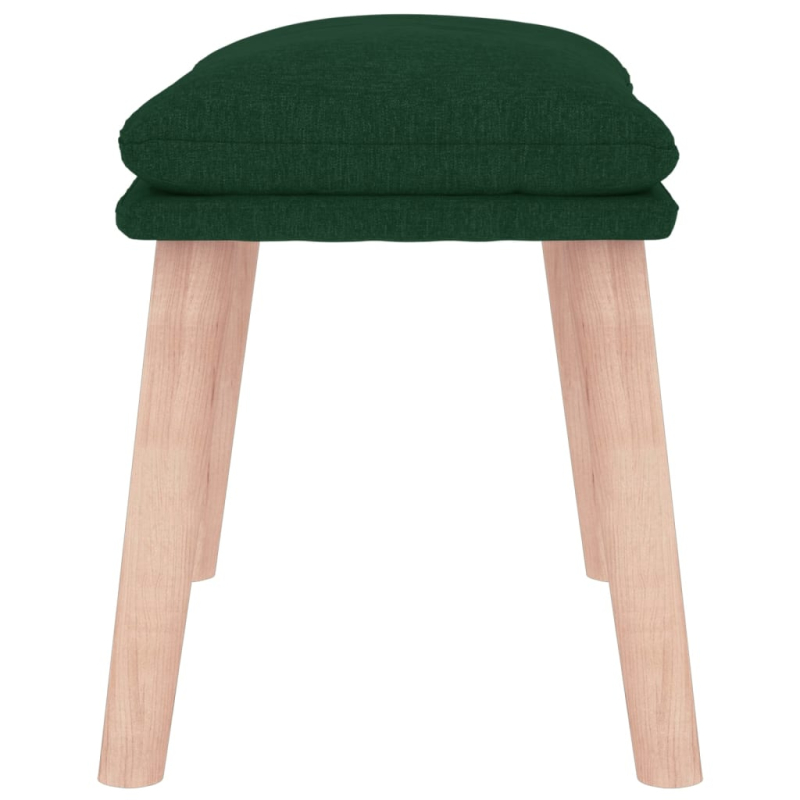 Fußhocker Dunkelgrün 45x29,5x35 cm Stoff
