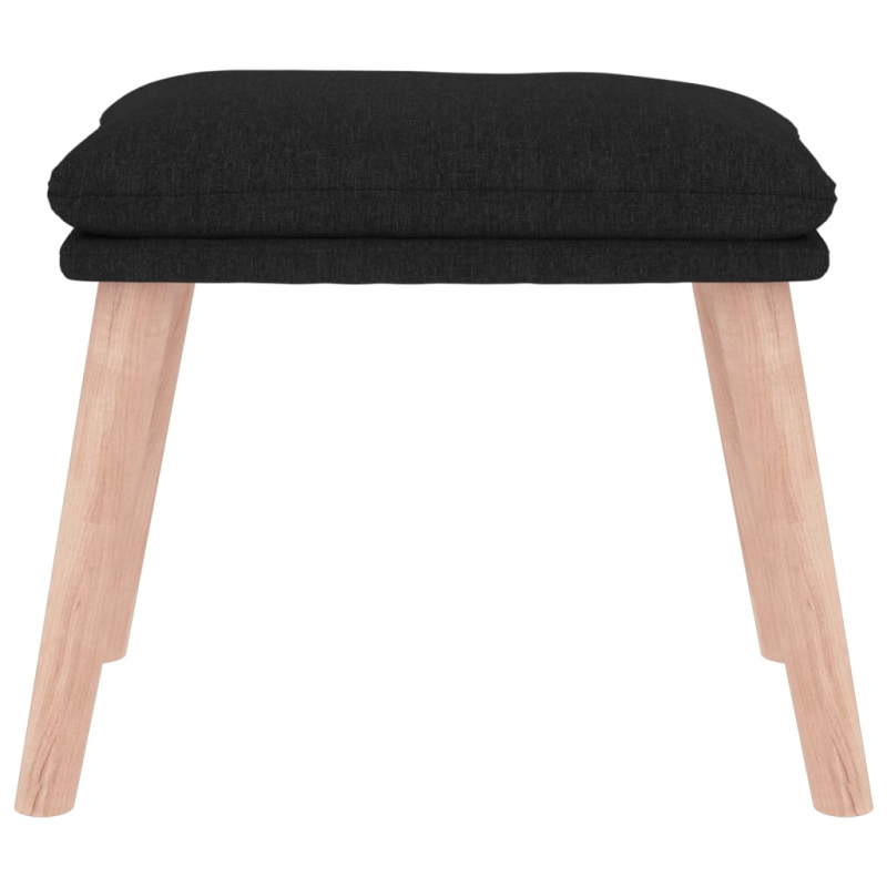 Fußhocker Schwarz 45x29,5x35 cm Stoff