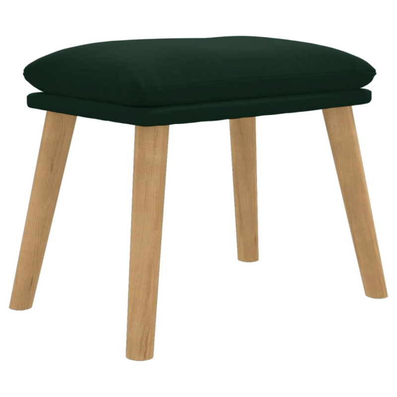 Fußhocker Dunkelgrün 45x29,5x35 cm Samt
