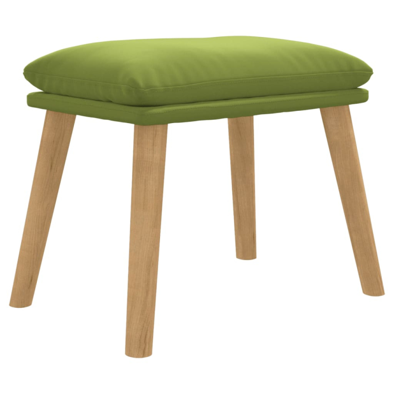 Fußhocker Hellgrün 45x29,5x35 cm Samt