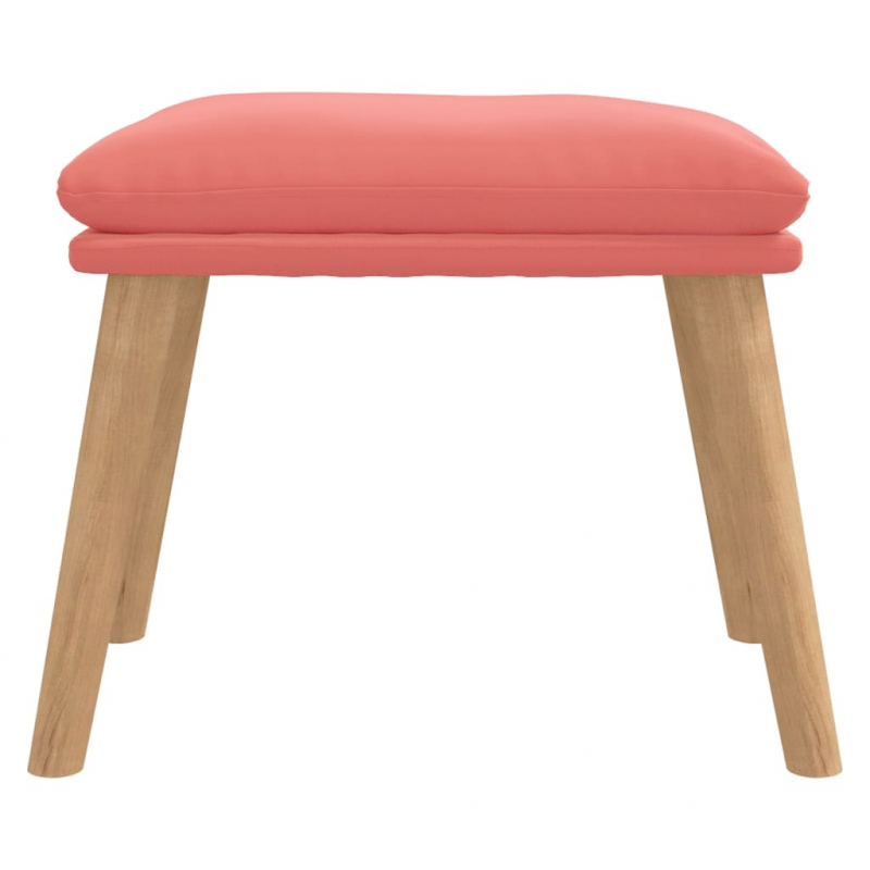 Fußhocker Rosa 45x29,5x35 cm Samt