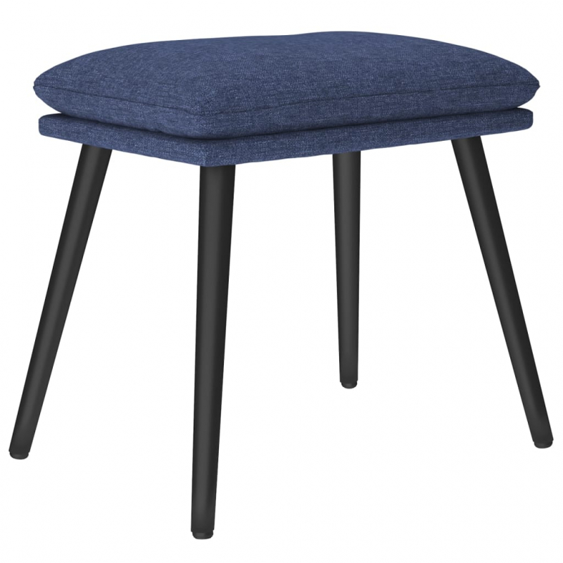 Fußhocker Blau 45x29,5x39 cm Stoff