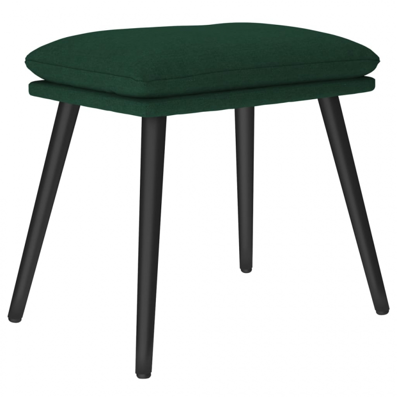 Fußhocker Dunkelgrün 45x29,5x35 cm Stoff