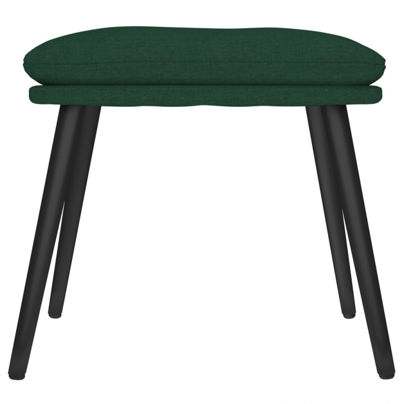Fußhocker Dunkelgrün 45x29,5x35 cm Stoff
