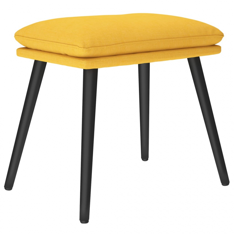 Fußhocker Senfgelb 45x29,5x35 cm Stoff