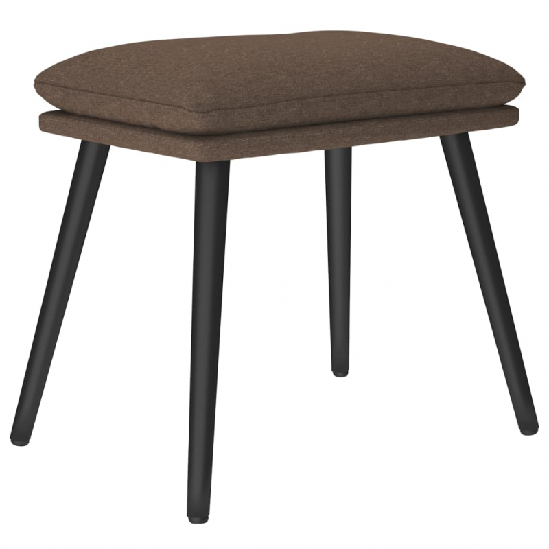 Fußhocker Taupe 45x29,5x35 cm Stoff
