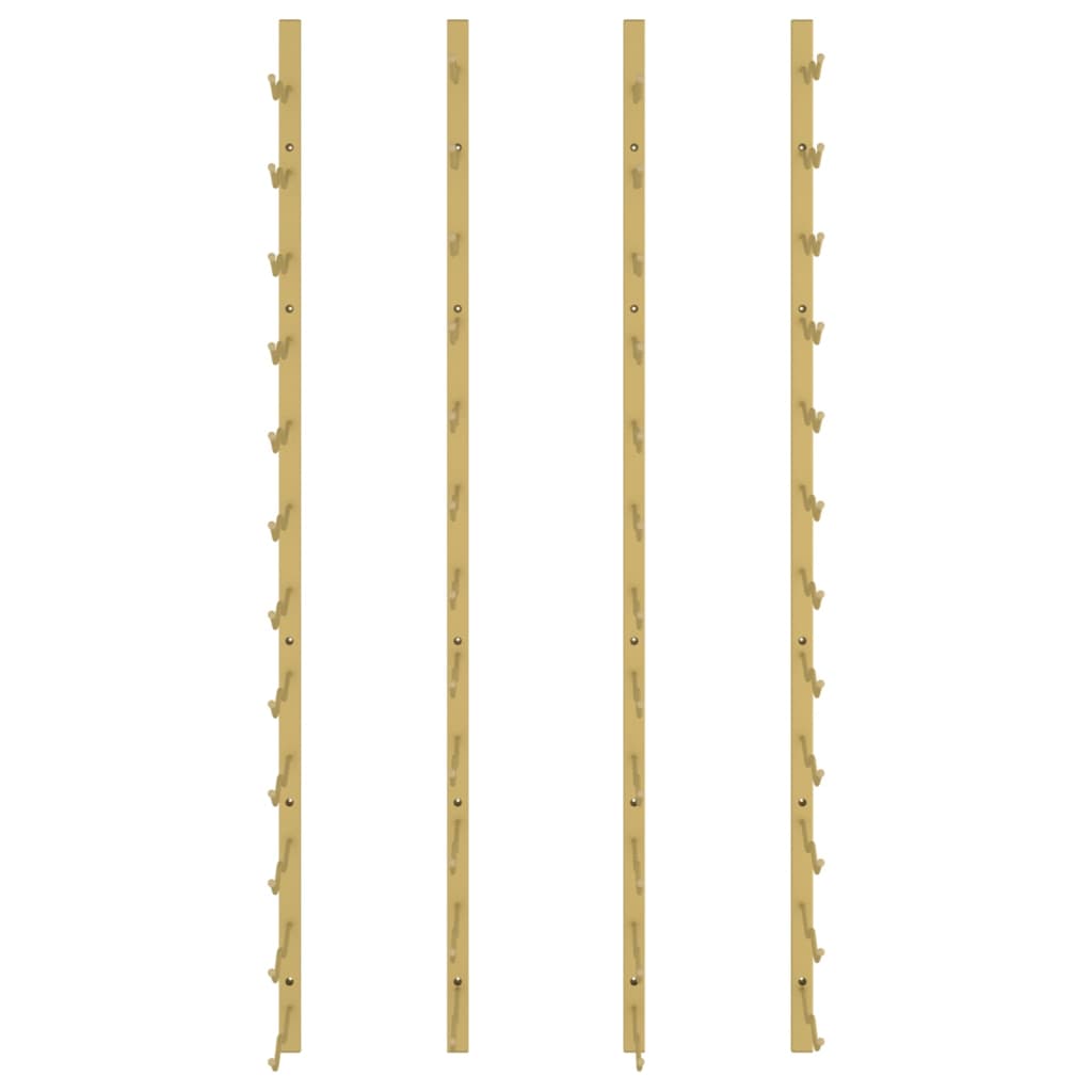 Wand-Weinregal für 24 Flaschen 2 Stk. Golden Eisen