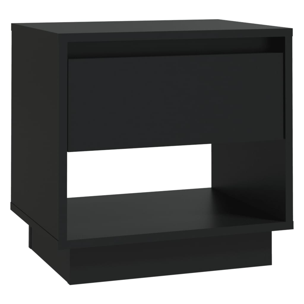Nachttisch Schwarz 45x34x44 cm Holzwerkstoff