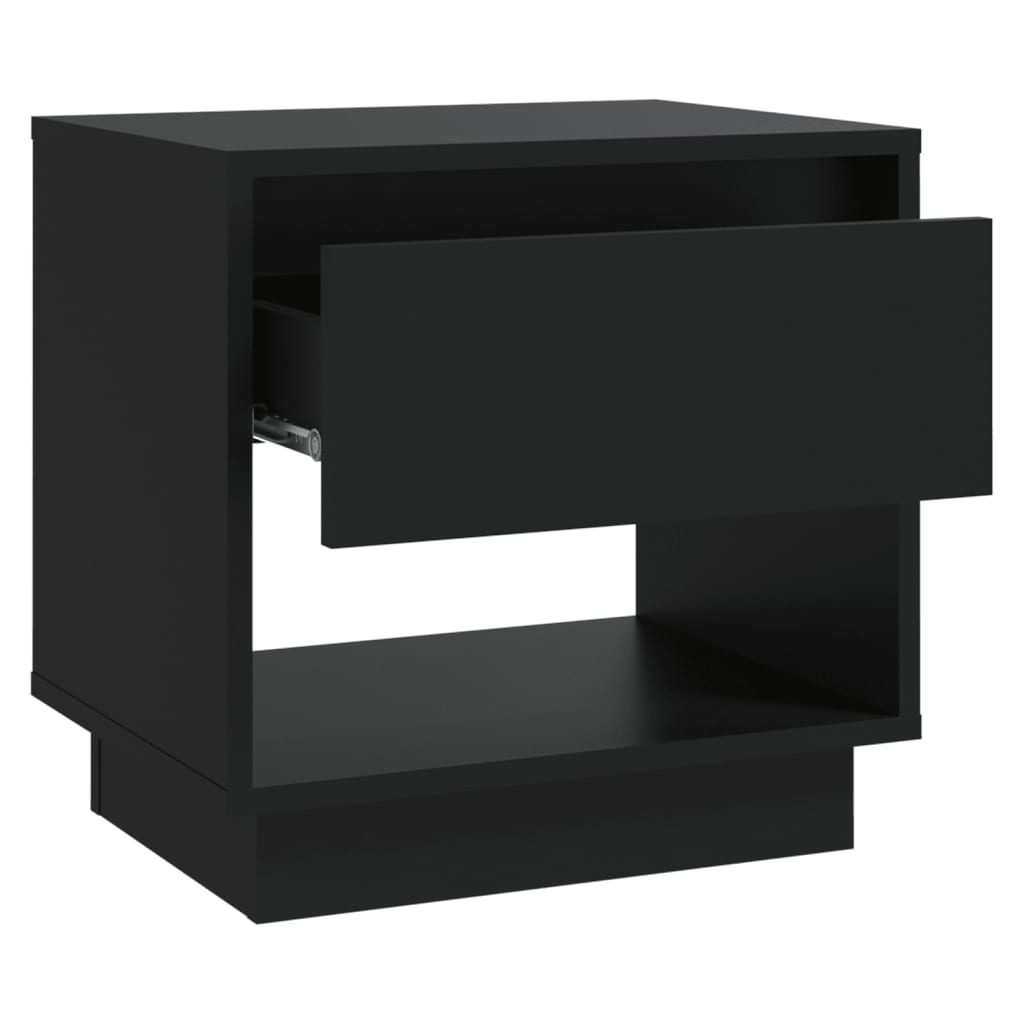 Nachttisch Schwarz 45x34x44 cm Holzwerkstoff