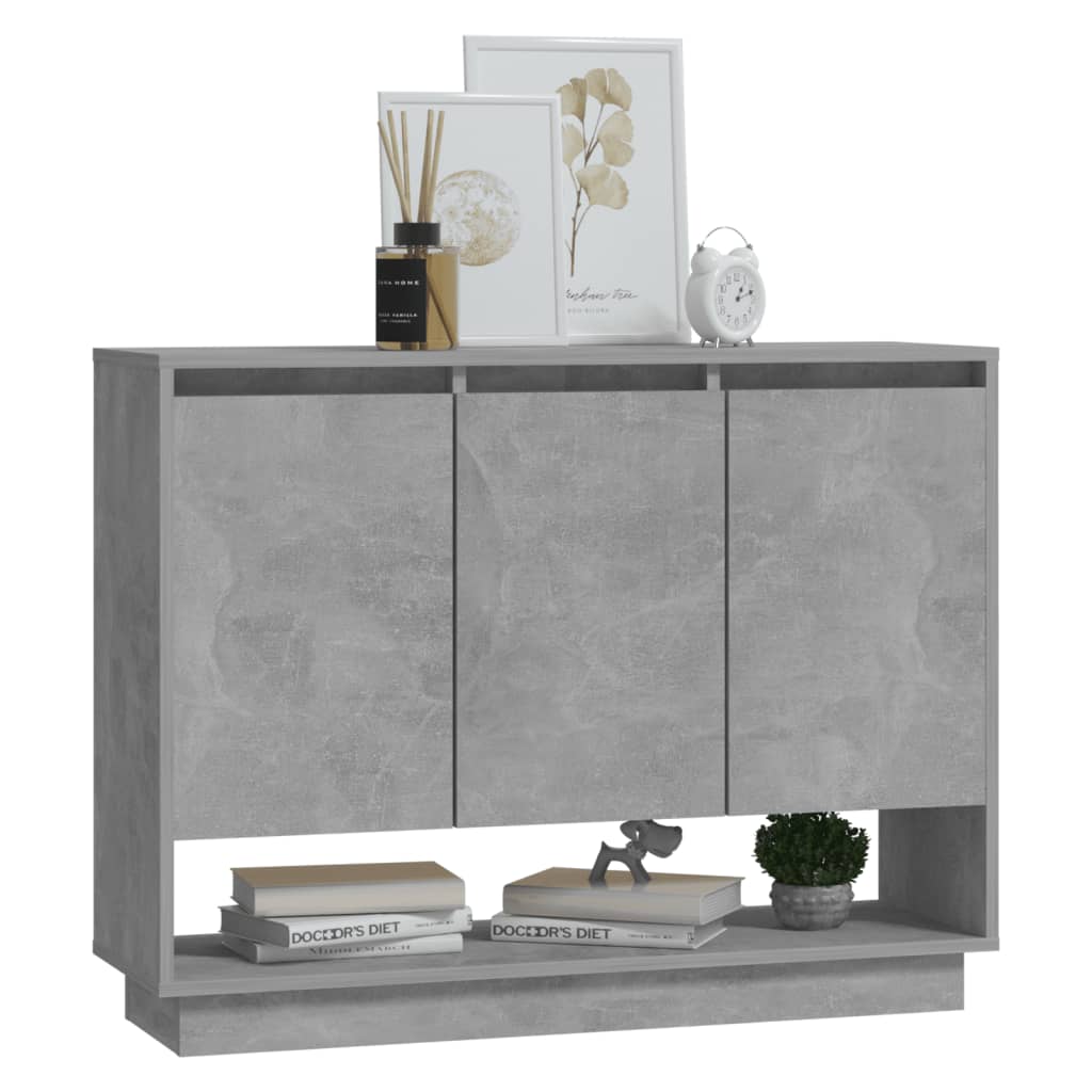 Sideboard Betongrau 97x31x75 cm Holzwerkstoff