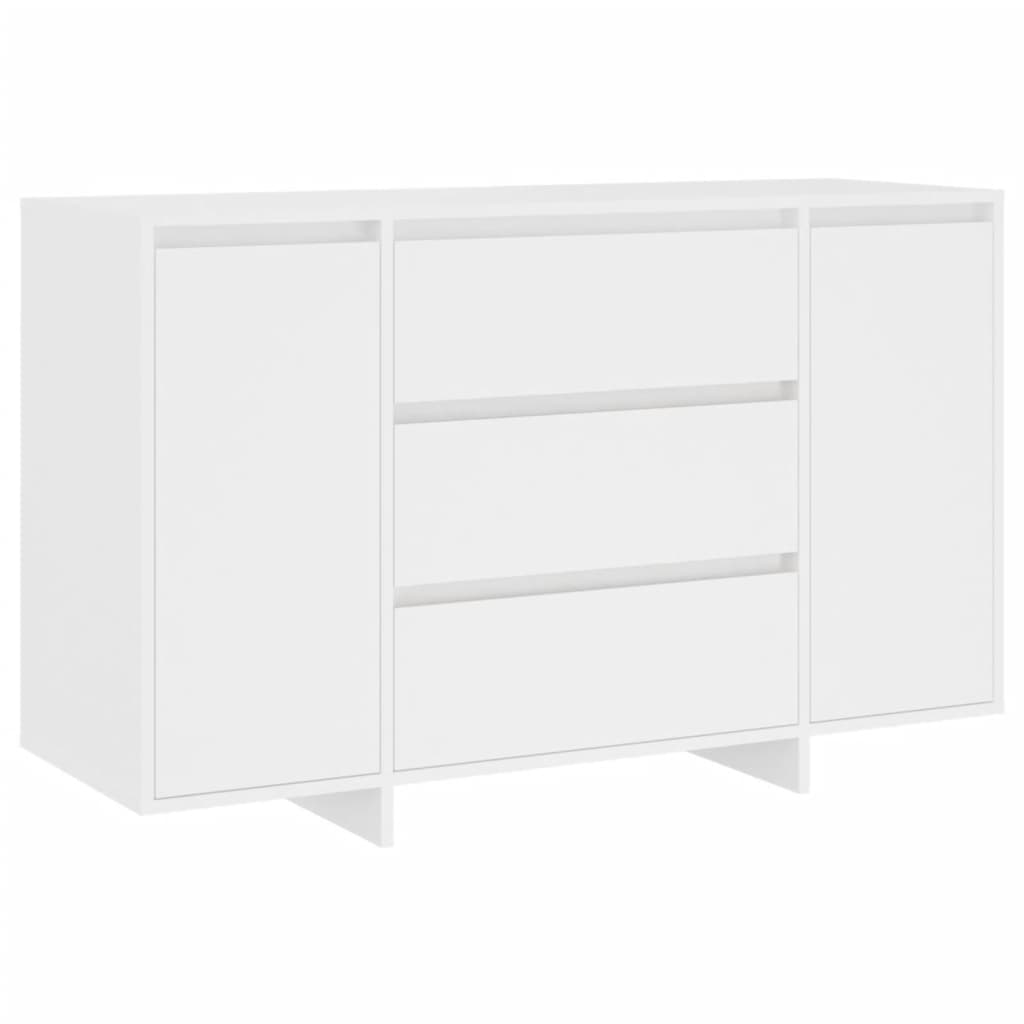 Sideboard mit 3 Schubladen Weiß 120x41x75 cm Holzwerkstoff