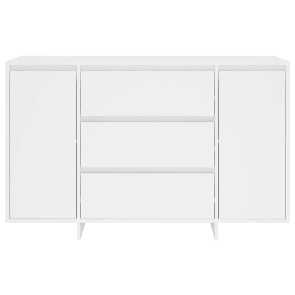 Sideboard mit 3 Schubladen Weiß 120x41x75 cm Holzwerkstoff