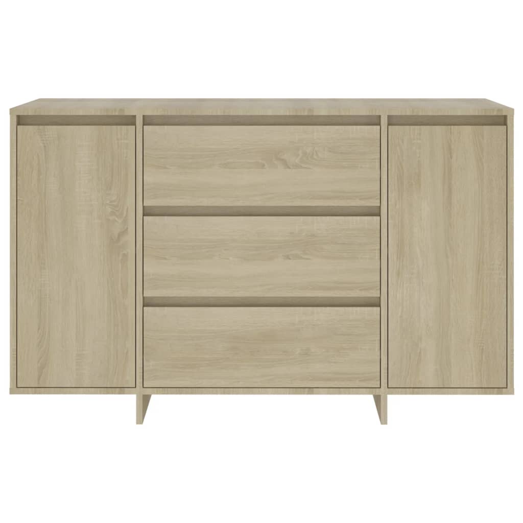 Sideboard 3 Schubladen Sonoma-Eiche 120x41x75 cm Holzwerkstoff
