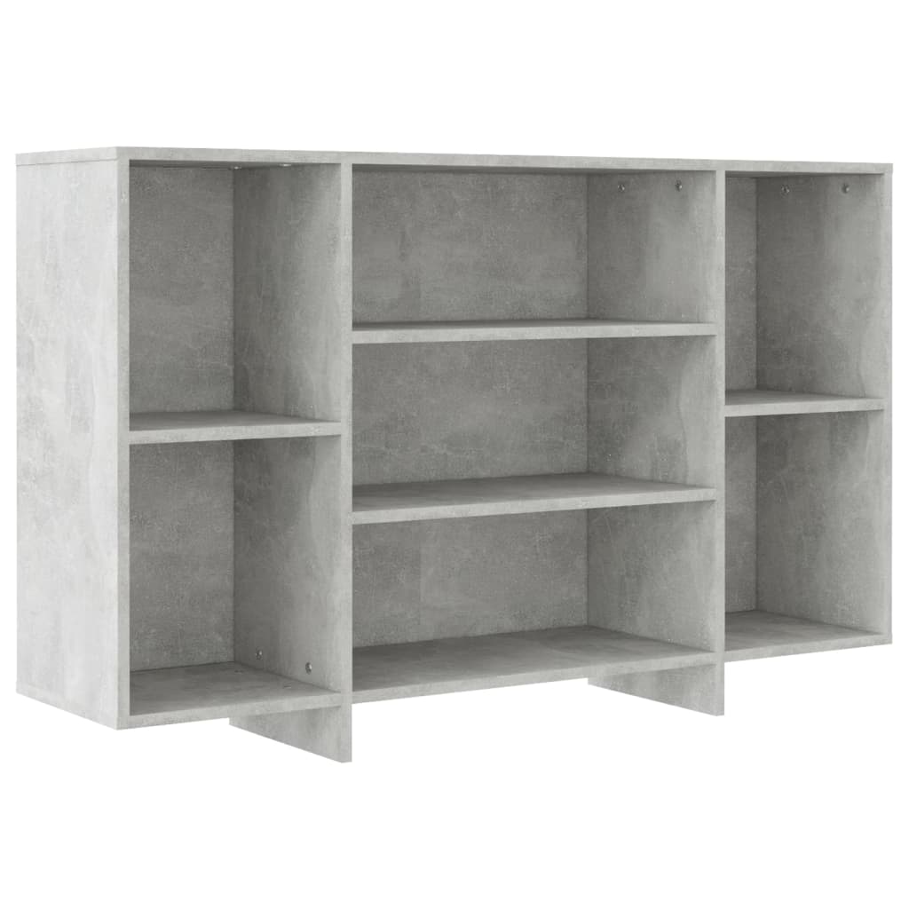 Sideboard Betongrau 120x30x75 cm Holzwerkstoff