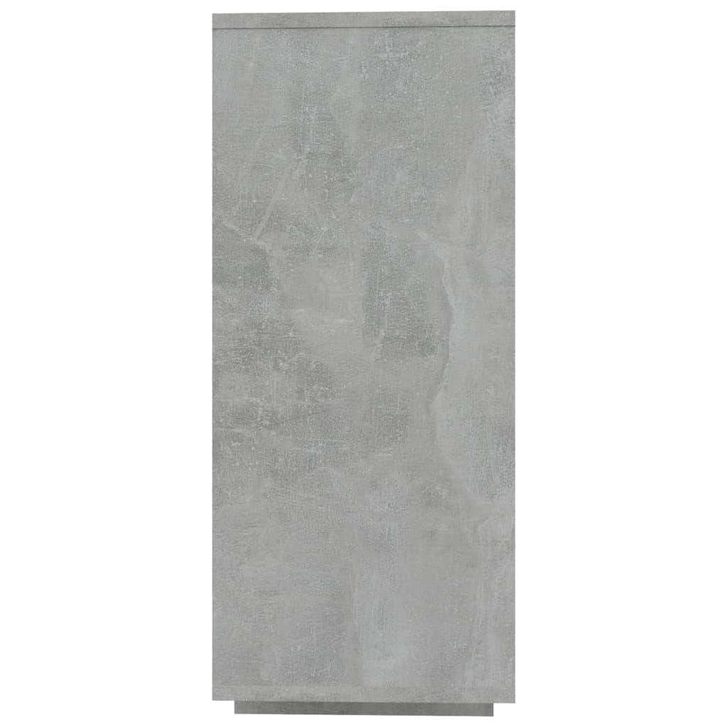 Sideboard Betongrau 120x30x75 cm Holzwerkstoff